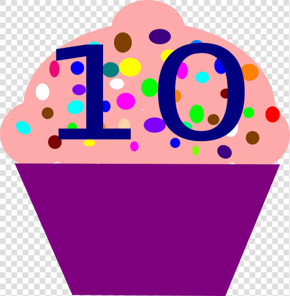 Numbers Clipart Purple   Cupcake Clipart With Numbers  HD Png DownloadTransparent PNG