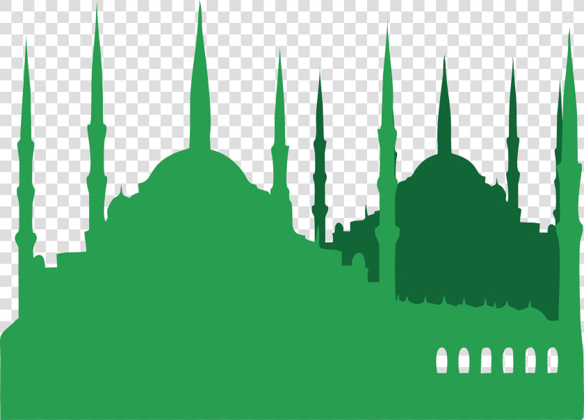 Transparent Turkey Clipart Png   Mosque Background Green Islamic  Png DownloadTransparent PNG