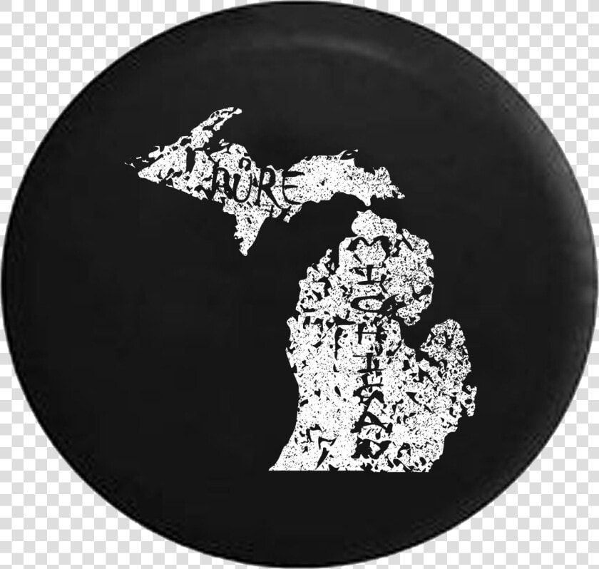 Pure Michigan State Pride Jeep Camper Spare Tire Cover   Circle  HD Png DownloadTransparent PNG