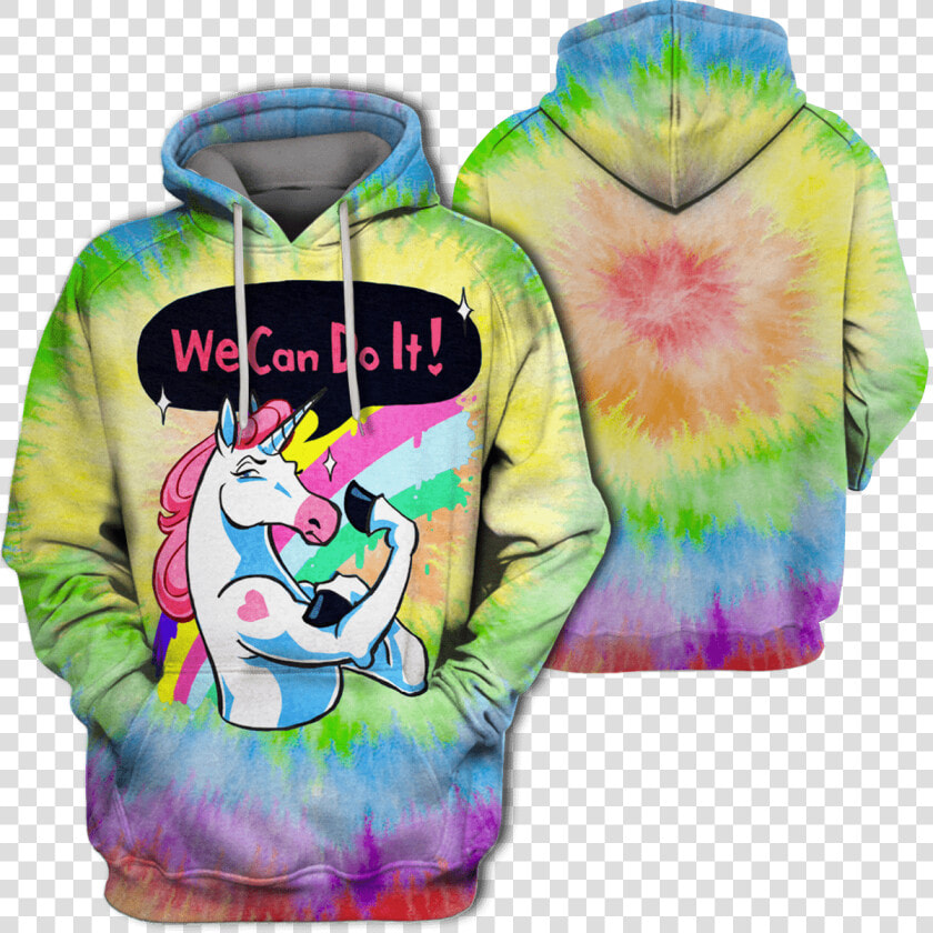 Gearhuman 3d We Can Do It Unicorn Ziphoodies   T shirt  HD Png DownloadTransparent PNG