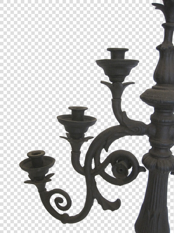 Cast Iron Menorah Cast Iron Candle Menorah   Chandelier  HD Png DownloadTransparent PNG