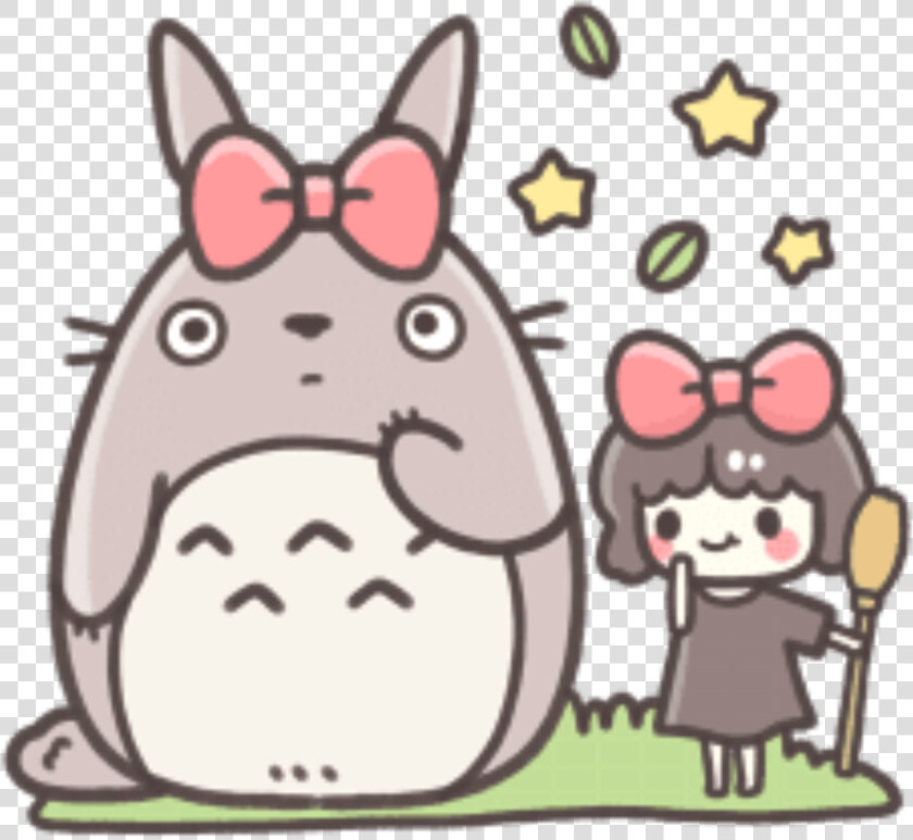 Totoro Myneighbortotoro My Neighbor Kiki Kikisdeliverys   Studio Ghibli Totoro Kawaii  HD Png DownloadTransparent PNG