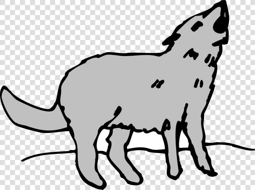 Gray Animal Coyote Howling   Coyote Clipart Png  Transparent PngTransparent PNG