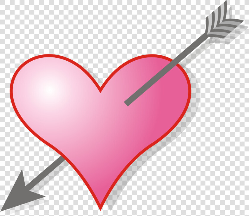 Svg Love Arrow Clipart   Heart With Arrow Gif  HD Png DownloadTransparent PNG