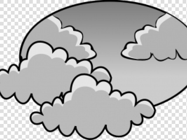 Clip Art Cloudy Day   Cloudy Weather Clipart Black And White  HD Png DownloadTransparent PNG