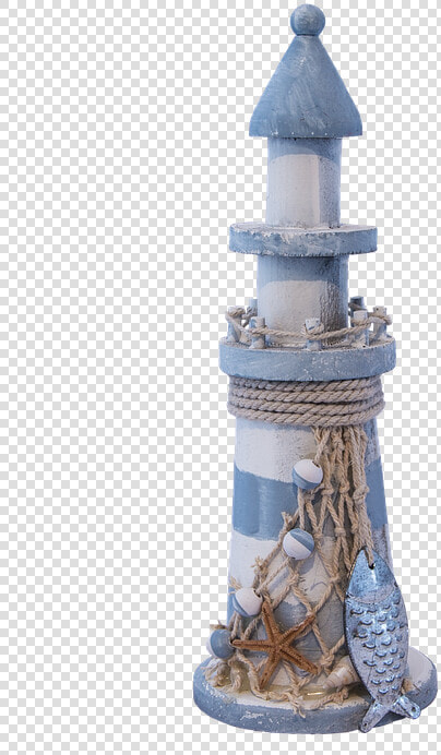 Farol  Decoração  Azul  Branco  Isolado  Rede  Shell   Lighthouse  HD Png DownloadTransparent PNG