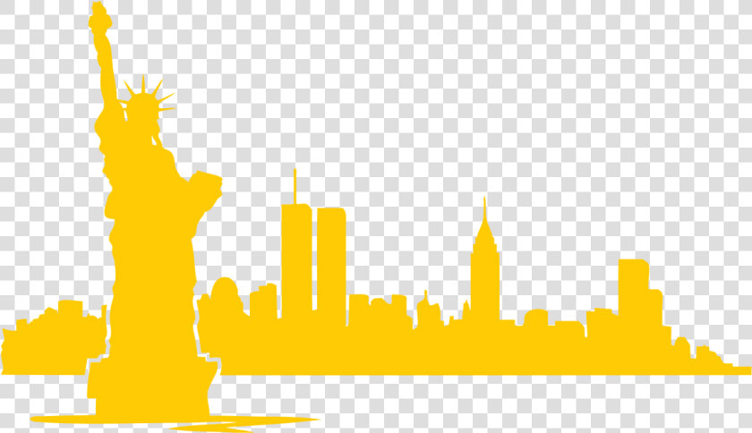 Greater Than The Entire Population Of New York City   New York Skyline Silhouette With Twin Towers  HD Png DownloadTransparent PNG