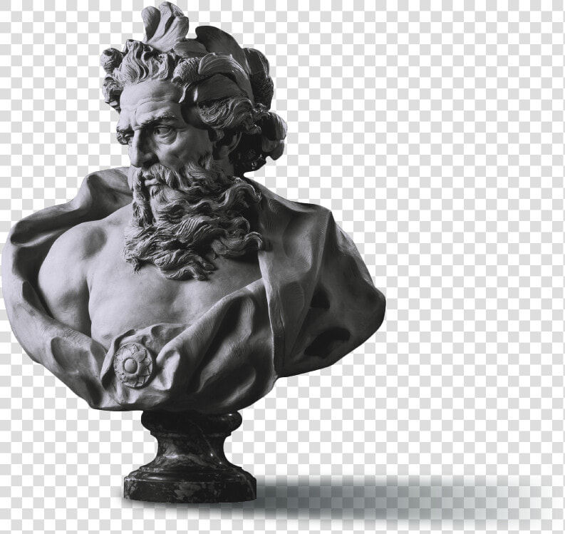 Greek Art Bust   Lambert Sigisbert Adam Neptune  HD Png DownloadTransparent PNG