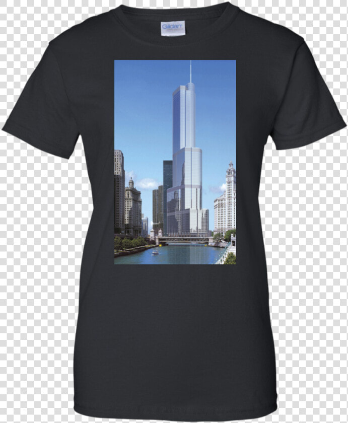 Trump Tower T Shirt  Ladies Tshirt Unisex T Shirt Black   T shirt  HD Png DownloadTransparent PNG