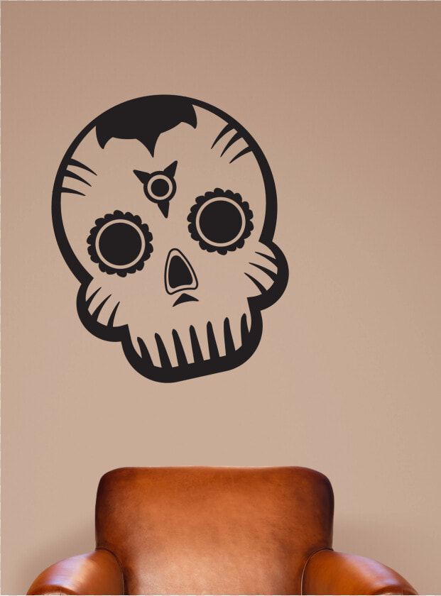 Day Of The Dead Skull   Skull  HD Png DownloadTransparent PNG