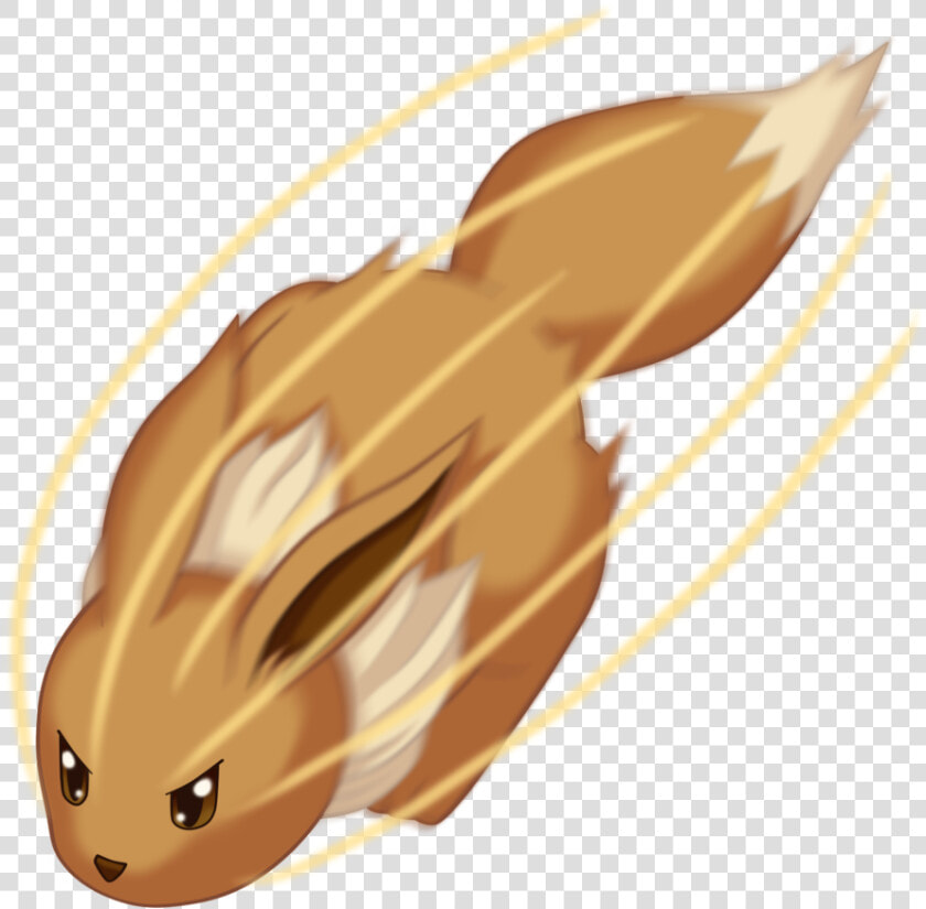 Transparent Eevee Png   Eevee Quick Attack  Png DownloadTransparent PNG