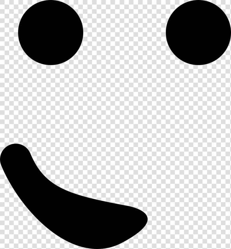 Emoticon Face With The Mouth At One Side Like A Small   Sonrisa De Lado Png  Transparent PngTransparent PNG