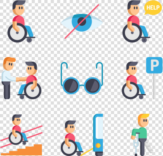 Disabled People Assistance   Disability Vector  HD Png DownloadTransparent PNG