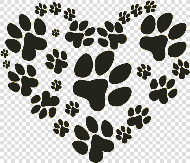 Paw Prints On Our Hearts Sticker   Png Download   Puppy Paws  Transparent PngTransparent PNG