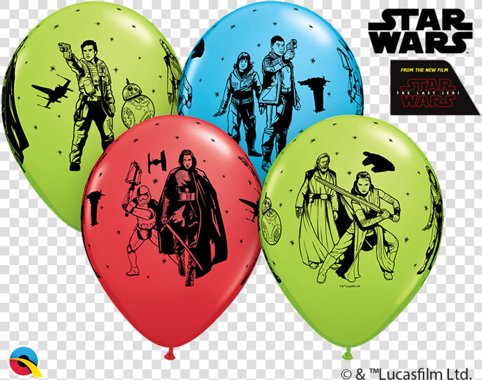 Star Wars The Last Jedi Balloon   Birthday Star Wars Transparent  HD Png DownloadTransparent PNG