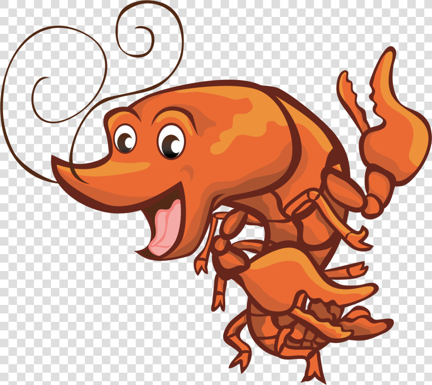 Orange Happy Crawfish Clip Art   Crawfish Png Vector Clipart  Transparent PngTransparent PNG