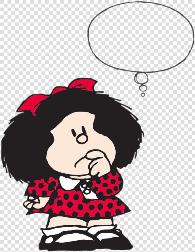 Mafalda Thinking Hard   Vignette Dicembre Buona Domenica  HD Png DownloadTransparent PNG