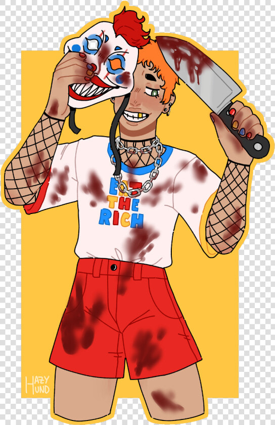 Killer Clown 🔪   i Felt Like Drawing Happy Bc I Love   Cartoon  HD Png DownloadTransparent PNG