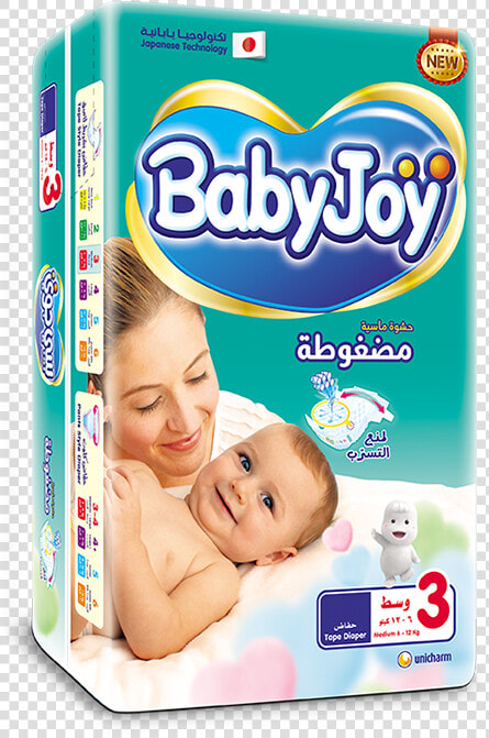 Babyjoy Tape Diaper   مقاسات حفاضات بيبي جوي  HD Png DownloadTransparent PNG