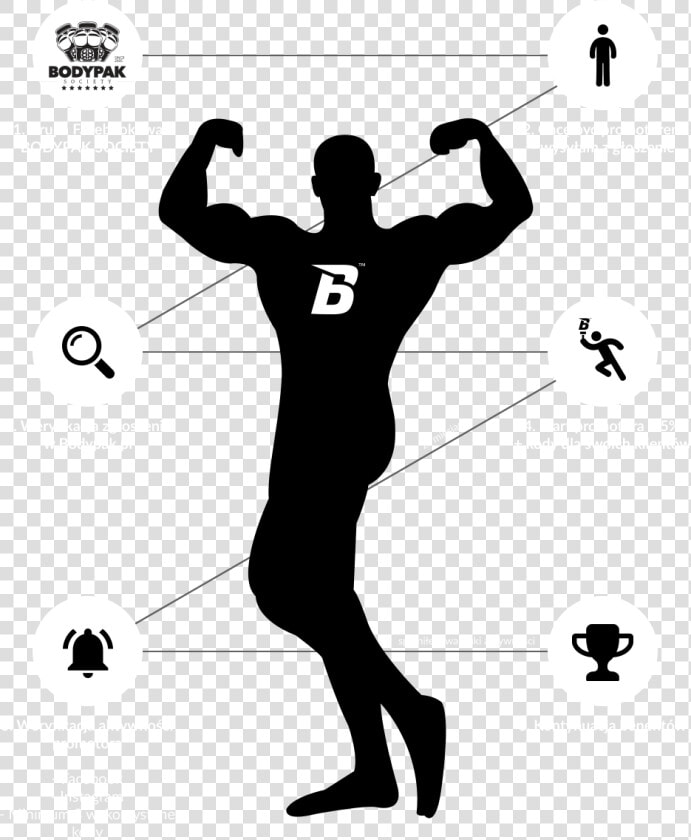 Muscle Muscular System Human Body Biceps   Bodybuilder Silhouette Png  Transparent PngTransparent PNG