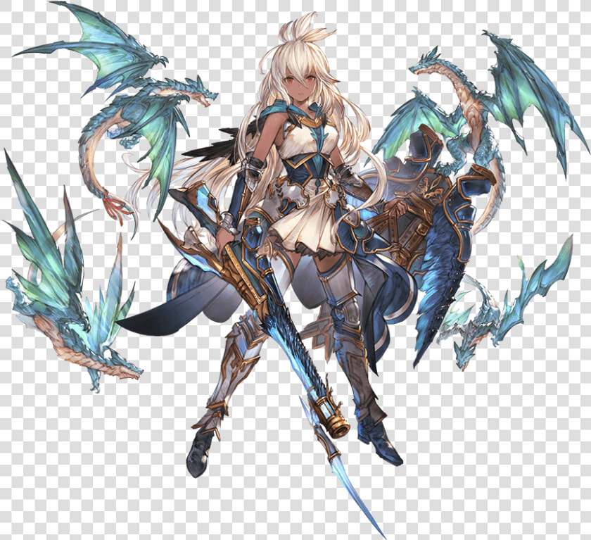 1girl Arm Guards Armor Armored Boots Bangs Boots Breasts   Zooey Granblue  HD Png DownloadTransparent PNG