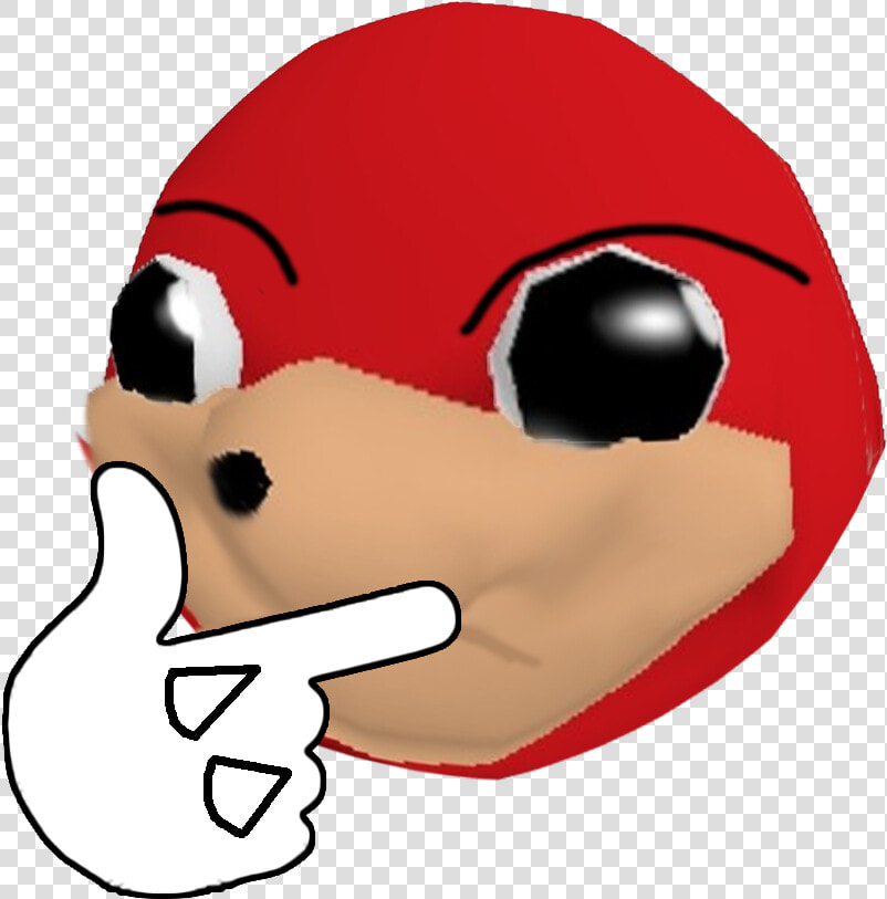 Nose Red Face Nose Facial Expression Cartoon Head Smile   Ugandan Knuckles Discord Emote  HD Png DownloadTransparent PNG