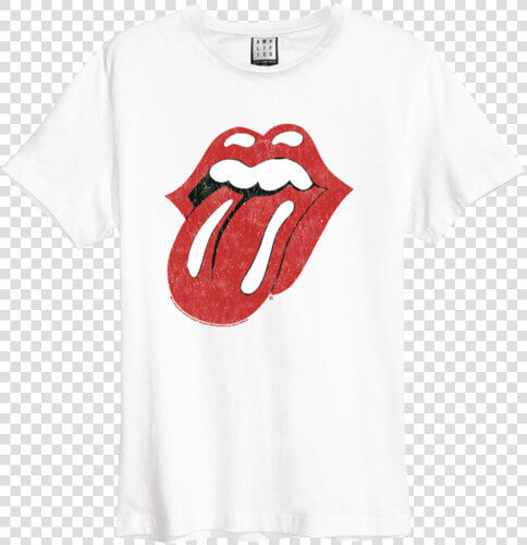 Amplified Therollingstones 1508249975zav210vrs Wh   White Rolling Stones T Shirt  HD Png DownloadTransparent PNG