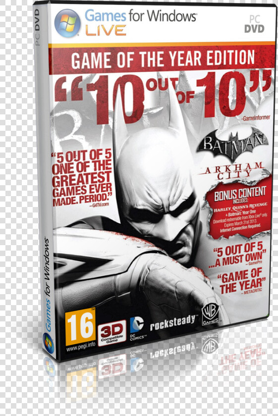 Batman Arkham City Goty Box Art  HD Png DownloadTransparent PNG