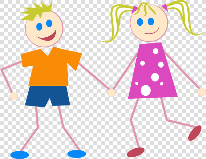 Stick Figure Kids   Stick People With Clothes  HD Png DownloadTransparent PNG