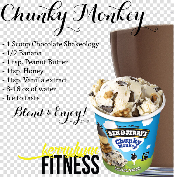 Transparent Ben And Jerry S Png   Shakeology Chunky Monkey  Png DownloadTransparent PNG