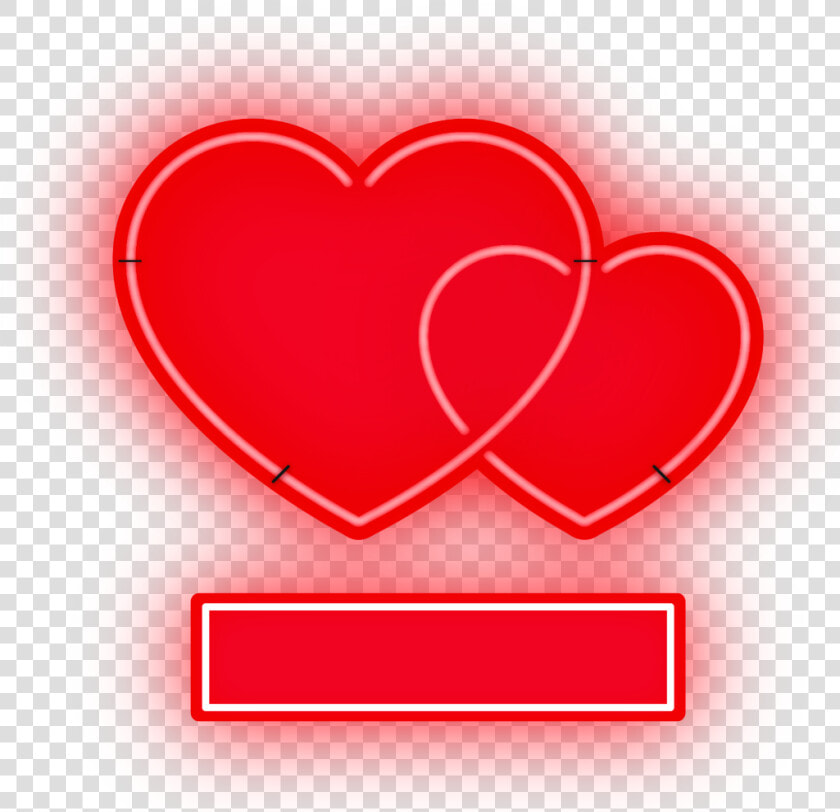  ftestickers  love  hearts  label  neon  luminous  red   Heart  HD Png DownloadTransparent PNG