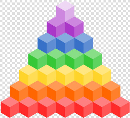 Pyramid cake Decorating Supply chakra   Colourful Stair Png  Transparent PngTransparent PNG