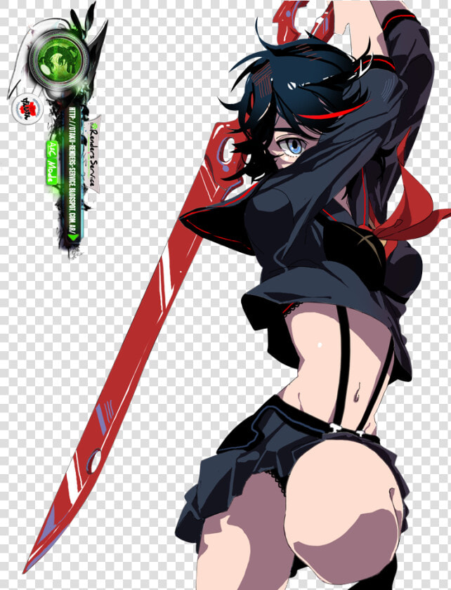 Transparent Kill La Kill Ryuko Png   Kill La Kill Ryuko Art  Png DownloadTransparent PNG