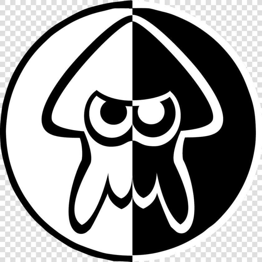 Splatoon Squid Logo   Splatoon Black And White  HD Png DownloadTransparent PNG