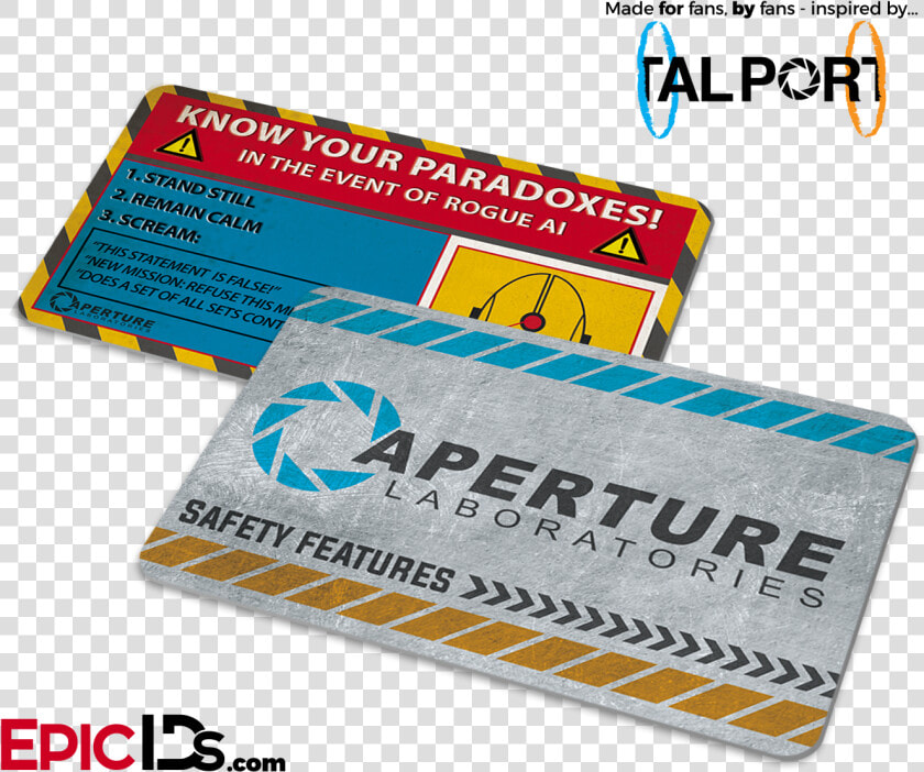 Portal Inspired Aperture Labs Know Your Paradoxes   Aperture Portal Video Game  HD Png DownloadTransparent PNG