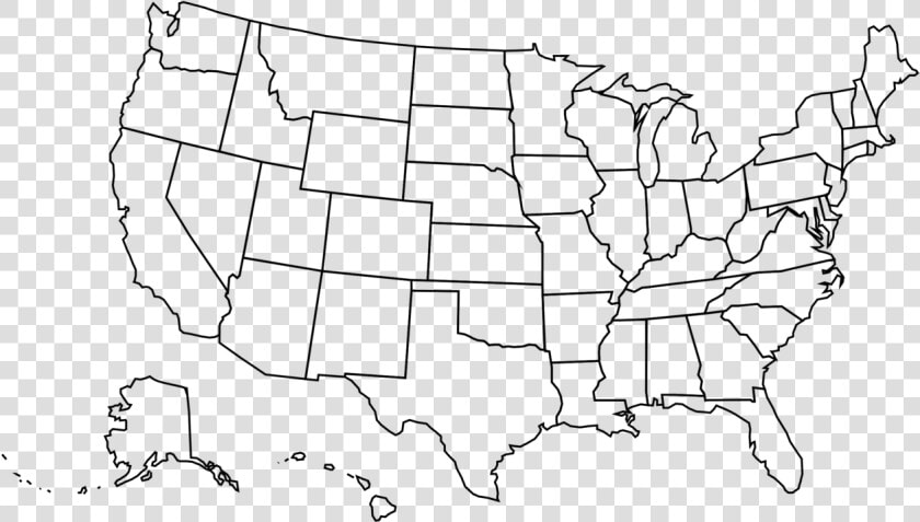 Great United States Clipart Map 4 » Clipart Portal   Crater Lake Us Map  HD Png DownloadTransparent PNG