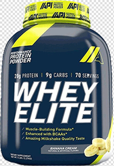 Picture Of Api Whey Elite 5lb   Whey Elite Protein Banana  HD Png DownloadTransparent PNG