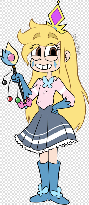 “crystal The Artist” my Starco Child Version   Cartoon  HD Png DownloadTransparent PNG