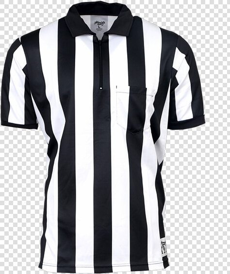 2 Inch Stripe Prosoft Short Sleeve Football Shirt   Black And White Striped Shirt Football  HD Png DownloadTransparent PNG