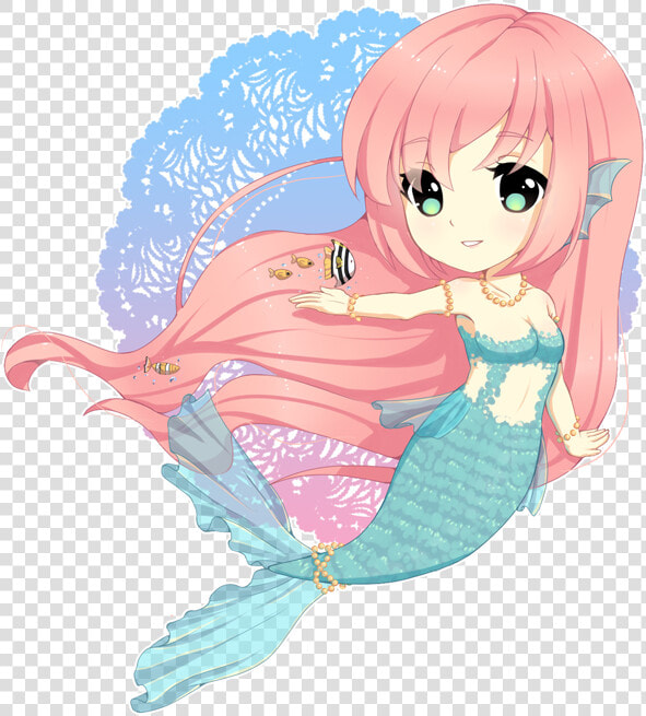   mermaid  picsartlife  creative  colorpaint cute  kawaii   Cute Kawaii Cartoon Mermaid  HD Png DownloadTransparent PNG