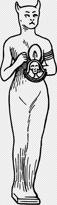 Egyptian Cat Goddess Clip Arts   Drawing Egyptian Cat  HD Png DownloadTransparent PNG