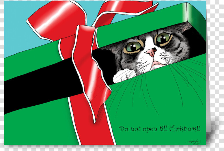 Do Not Open Till Christmas Greeting Card  HD Png DownloadTransparent PNG