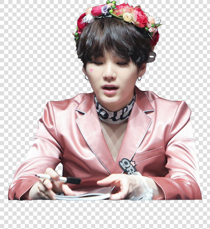 Yoongi Bangtan Pink Cute Bts Bangtansonyeondan Ban   Yoongi Sticker  HD Png DownloadTransparent PNG