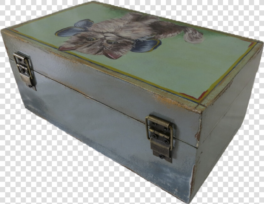 Shabby Chic Wooden Box The Kitten  HD Png DownloadTransparent PNG