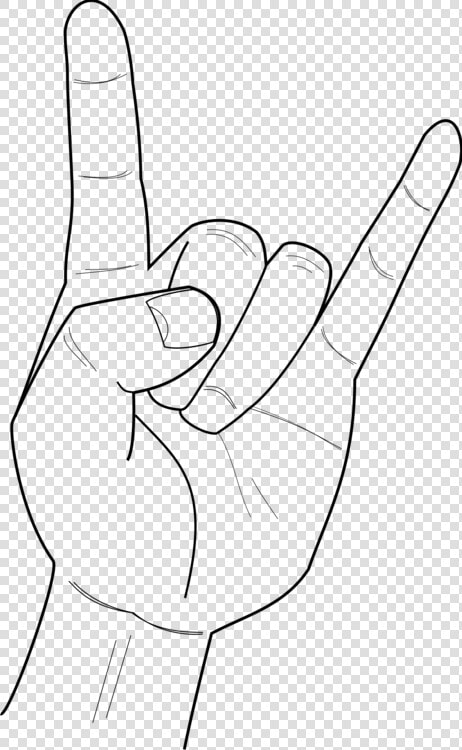 Rock Clipart Sign   Metal Hand Sign Png  Transparent PngTransparent PNG