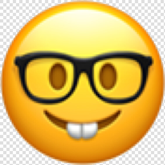  emoji  emojicon  emote  face  emojiface  nerd  nerdy   Nerd Face Emoji  HD Png DownloadTransparent PNG