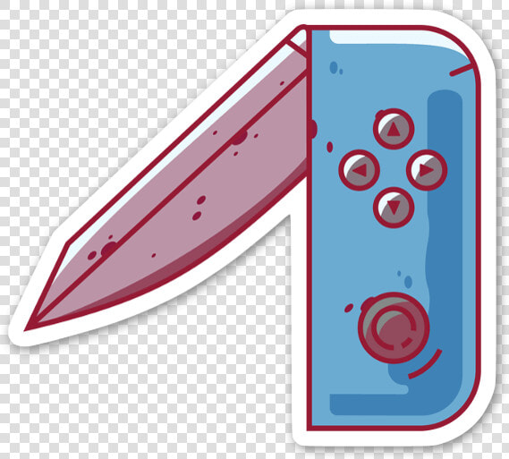 Blue Switchblade Sticker   Circle  HD Png DownloadTransparent PNG