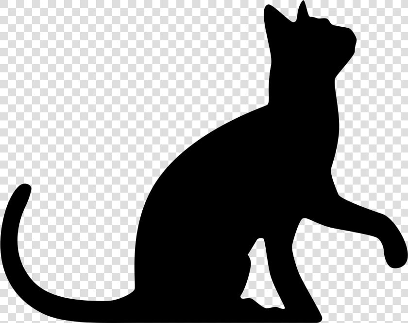 Black Cat Silhouette Wedding Cake Topper Clip Art   Cat Silhouette Png  Transparent PngTransparent PNG