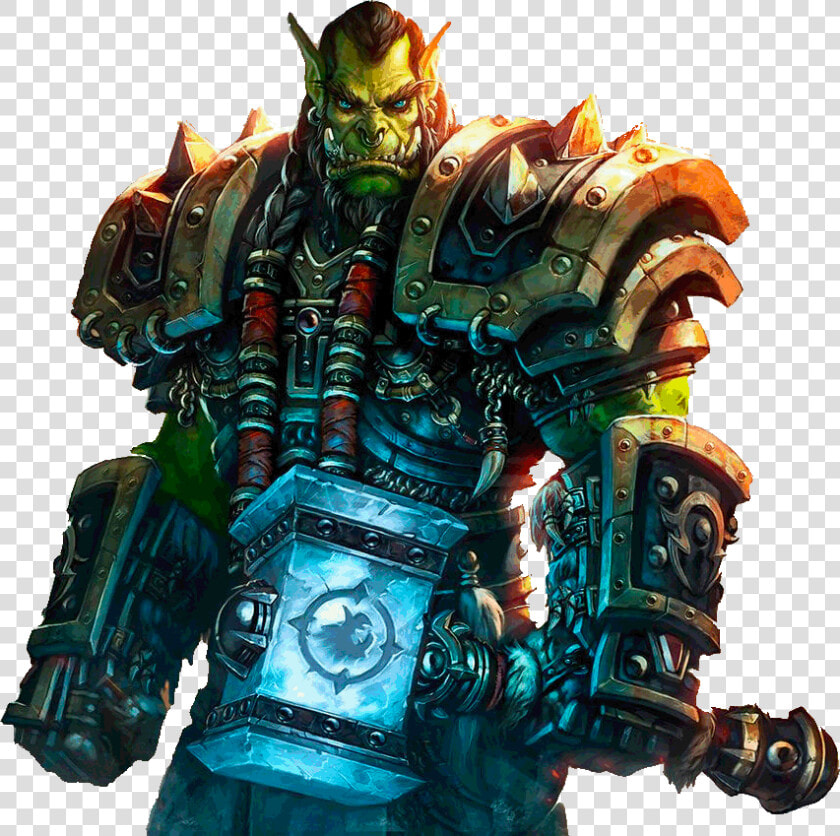 World Of Warcraft Thrall Close Up   Orc World Of Warcraft  HD Png DownloadTransparent PNG