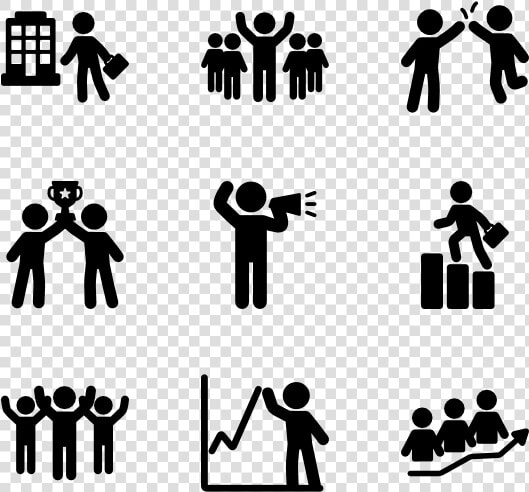 Triumphs   People Celebrating Icons  HD Png DownloadTransparent PNG